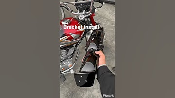 Honda 125 bracket install #125 #youtubeshorts #honda125
