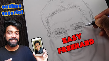 How to draw Akshay Kumar Step by Step | Outline Tutorial