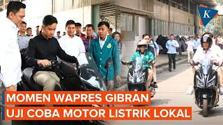 Gibran’s Style Testing Electric Motorcycles, Inviting Vocational High School Students
