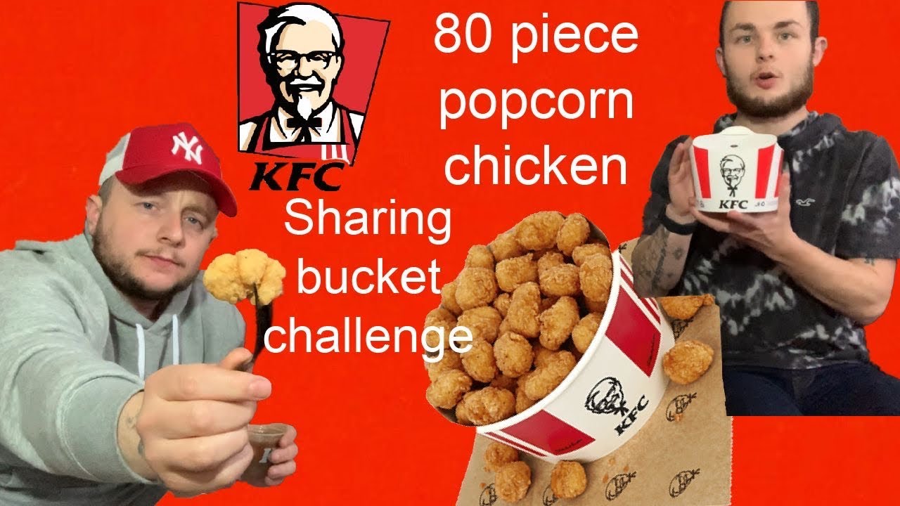 KFC 80 Piece Popcorn Chicken Challenge YouTube