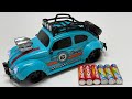 Unboxing Electric Deformation Police Car, Electric Escape Pig, Retro RC Sports Car, RC City Bus