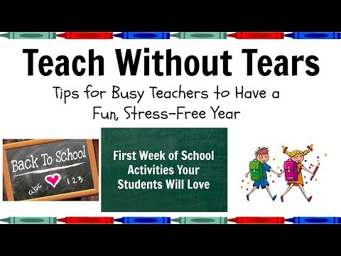 Fun Activities for the First Week of School