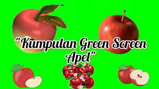 kumpulan green screen buah apel || apel bergerak || animasi apel #greenscreenbergerak #apel