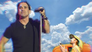 Scott Stapp in a boom lift. Information