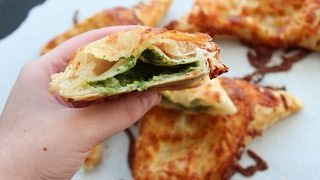 How To Make Puff Pastry With A Creamy Spinach Filling - By One Kitchen Episode 13