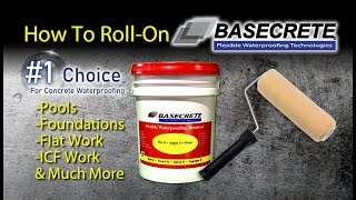 How To Waterproof by Rolling On Basecrete (BRK) Waterproofing Bondcoat