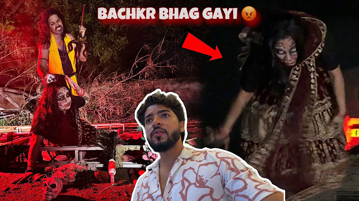 Chudail bachkr bhag gayi 😡 hme nahi choragi ab 😨