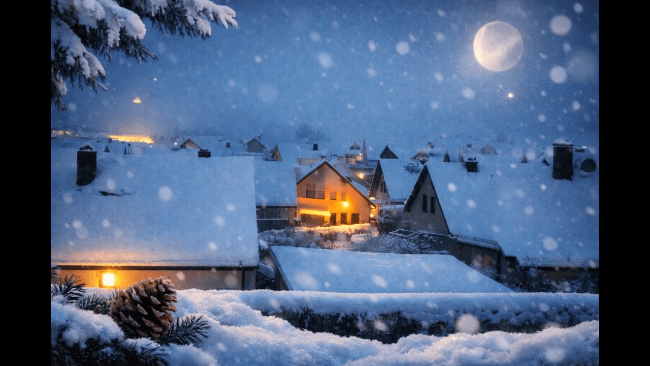 Relaxing Winter Music with Serene Nature Scenes !!