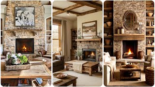 Cozy Fireside Vibes: Rustic Farmhouse Fireplace Decor for an Inviting Home