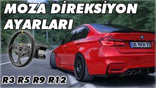 MOZA DİREKSİYON SETİ ASSETTO CORSA DRIFT VE MAKAS AYARLARI / R3 R5 R9 R12