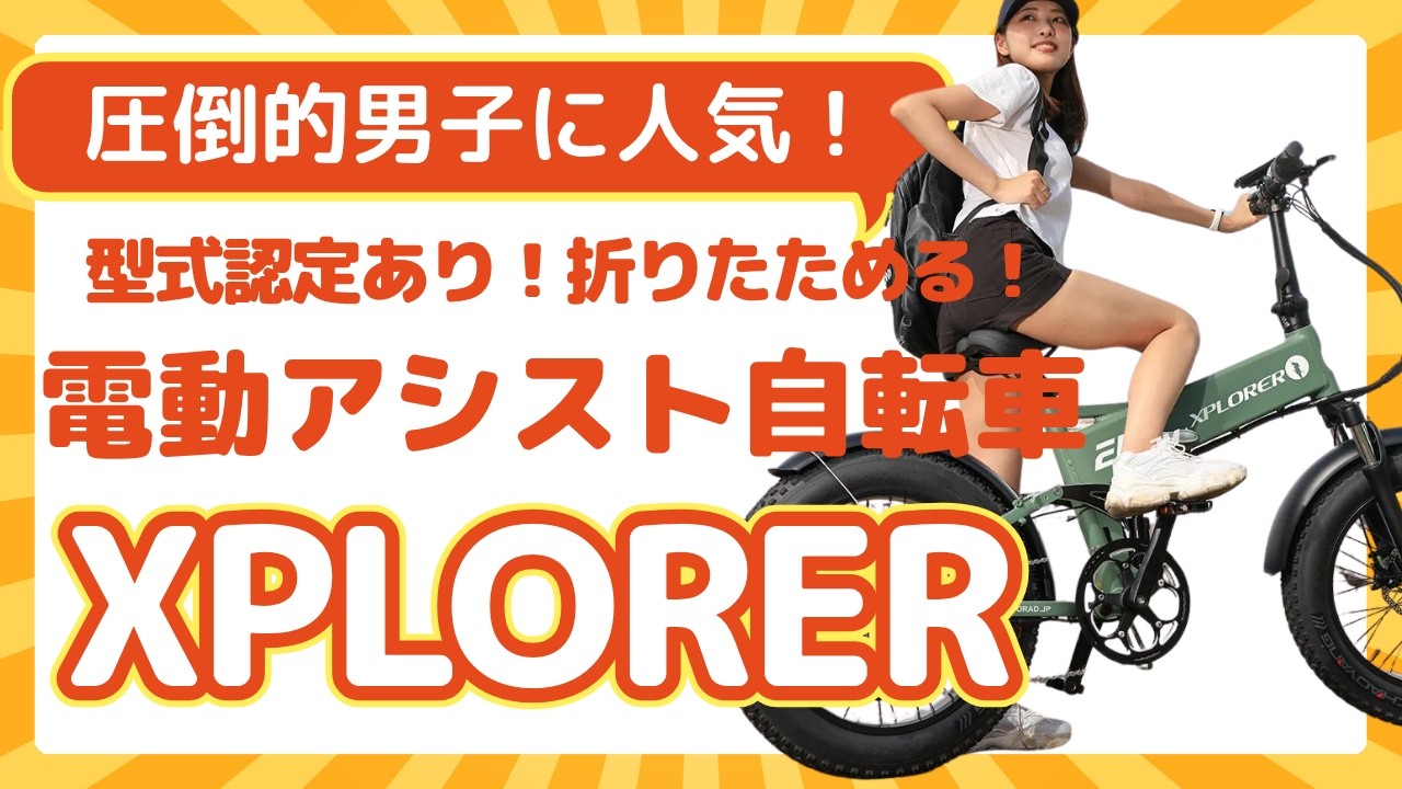 型式認定あり！圧倒的に男子に人気！ファットタイヤの電動アシスト