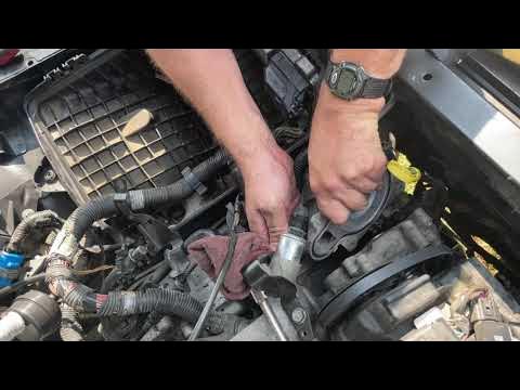 2007 Cadillac DTS Water Pump Replacement Part II - YouTube