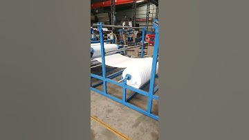 Foam extruder production line///Foam rolls full auotomatic die cutting machine