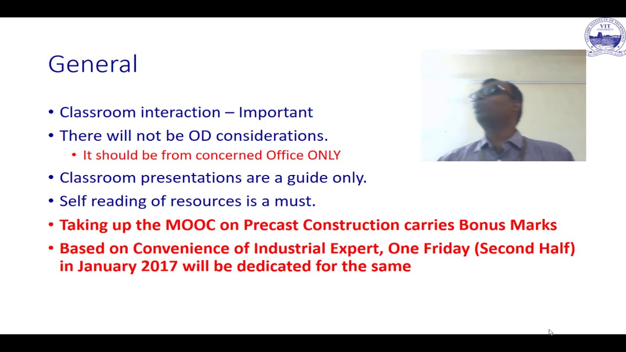 Introduction to the course on Prefabricated Structures