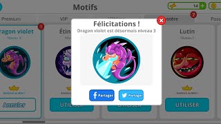 Unlocking level 3 Purple dragon skin (agario mobile gameplay) screenshot 4