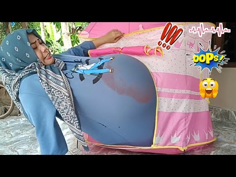 drama parodi❤😂mama hamil gendut melahirkan   didepan pintu sendirian secara normal