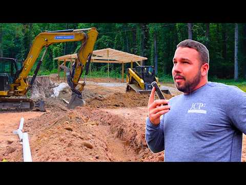 They Said Our Machine Hit Their Well | RV Site Prep and Pavilion Build