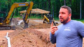 They Said Our Machine Hit Their Well | RV Site Prep and Pavilion Build
