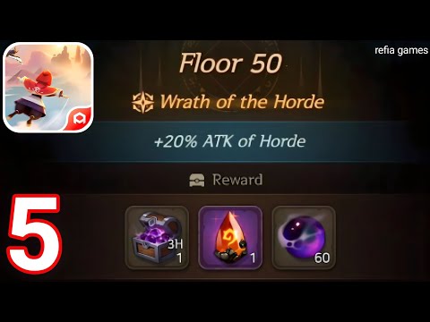 SOULS - Gameplay Walkthrough Part 5 Tower Of Souls Floor 50 - 63 ( iOS, Android )