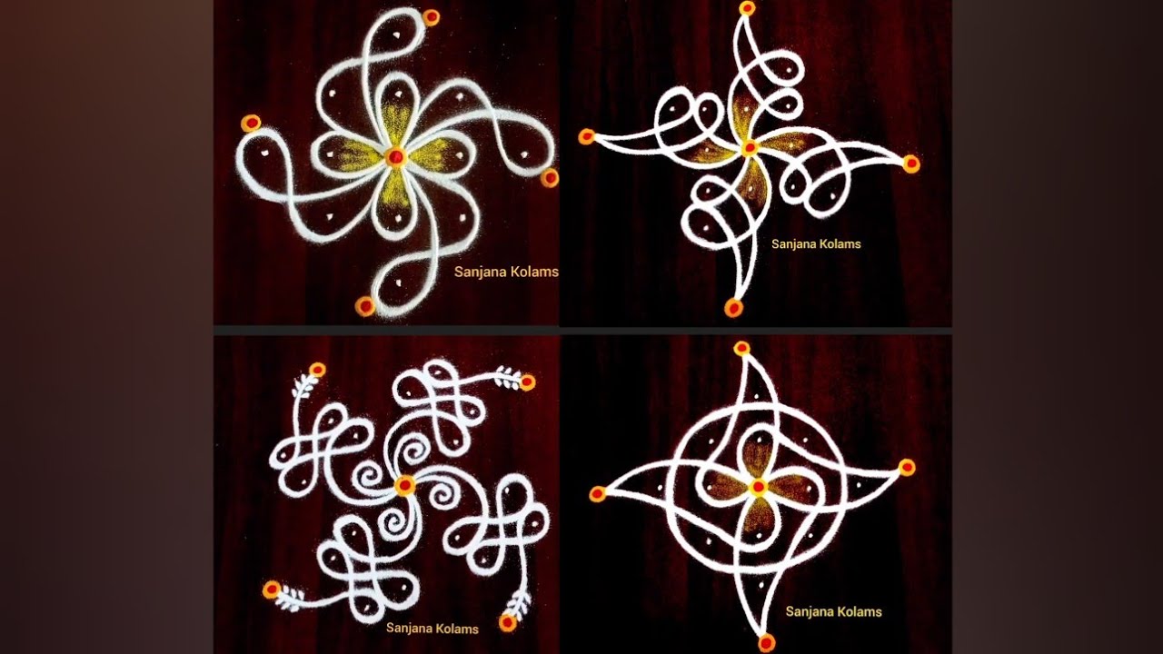 4247🌺5*1 Dot🌺 Sankranthi Special Muggu🌺Margazhi Special Beauty Rangoli🌺Easy Simple Traditional Kolam