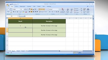 How to use the AREAS Function in Excel :Tutorial