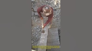 Stone Splitting Secret 🪨↓ Transform 1 Rock into 3 Slabs with 1 Hammer!