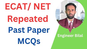 NUST NET and UET ECAT Physics and Math Past Papers: Repeated MCQs with Solutions ǀǀ UET ECAT Test