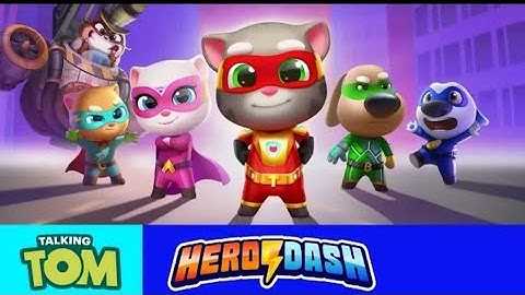 Talking Tom Hero Dash Walkthrough Gameplay Part 4 - Super Tom (iOS, Android)