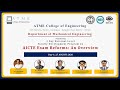 3-Day FDP on AICTE Exam Reforms | DAY1 Afternoon Session | ATMECE Mysuru | Dept. of Mechanical Engg.