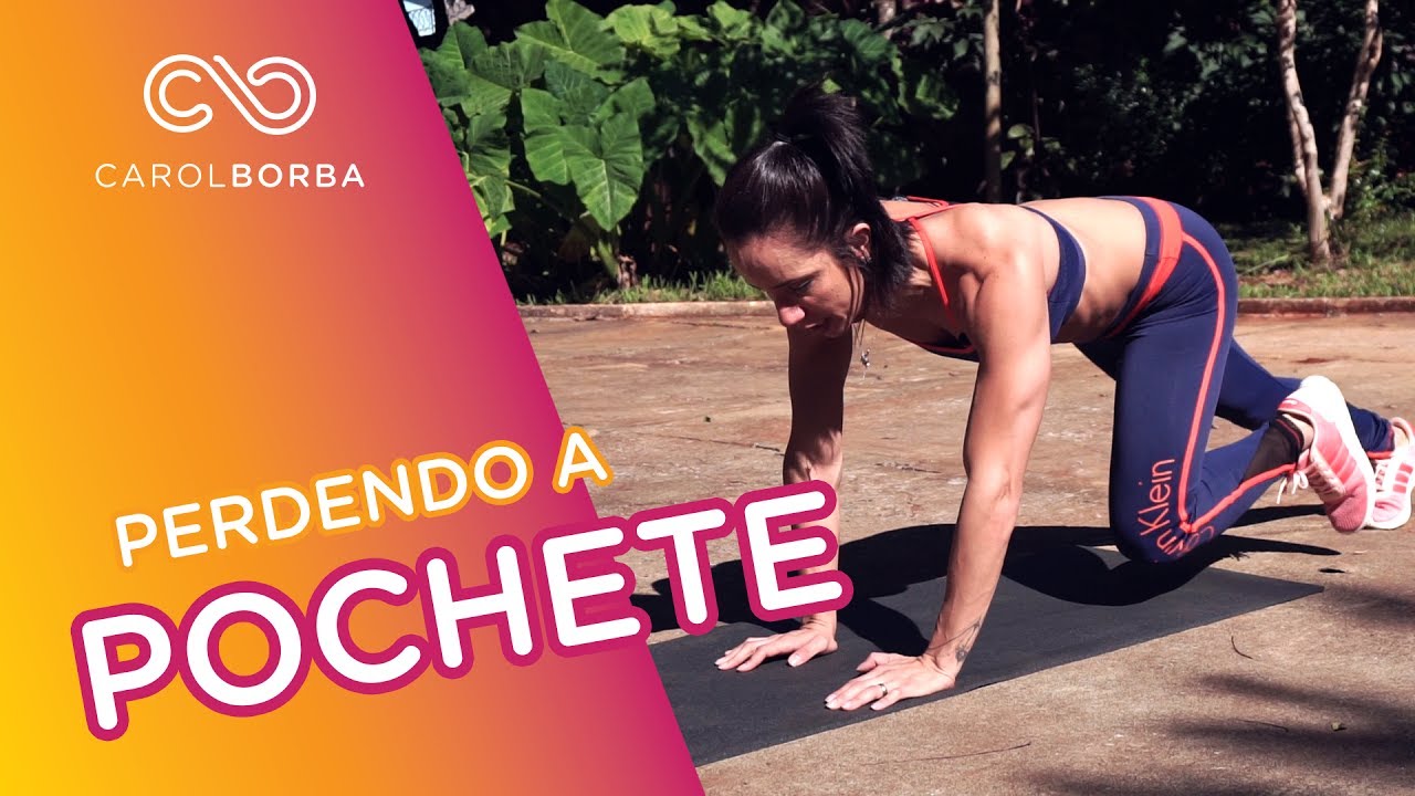 Como perder a pochete da Barriga - Treino Rápido - Carol Borba abdomen distended