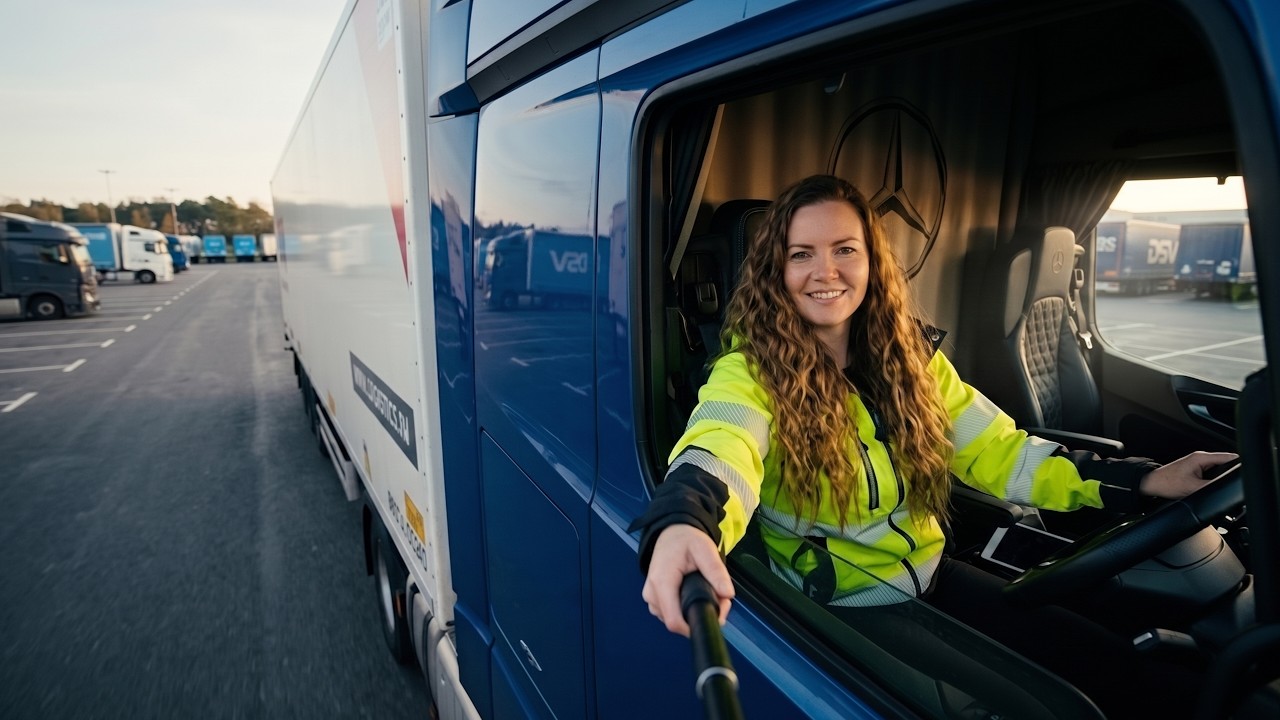 Woman truck driver in Europe: 700km bobtail & real truckerlife