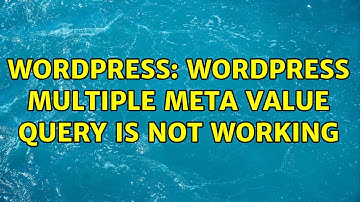 Wordpress: wordpress multiple meta value query is not working