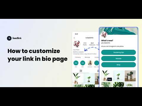 How to Customize Your Link in Bio Page - Feedlink