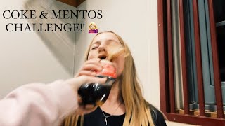Coke And Mentos Challenge W Cora & Tay