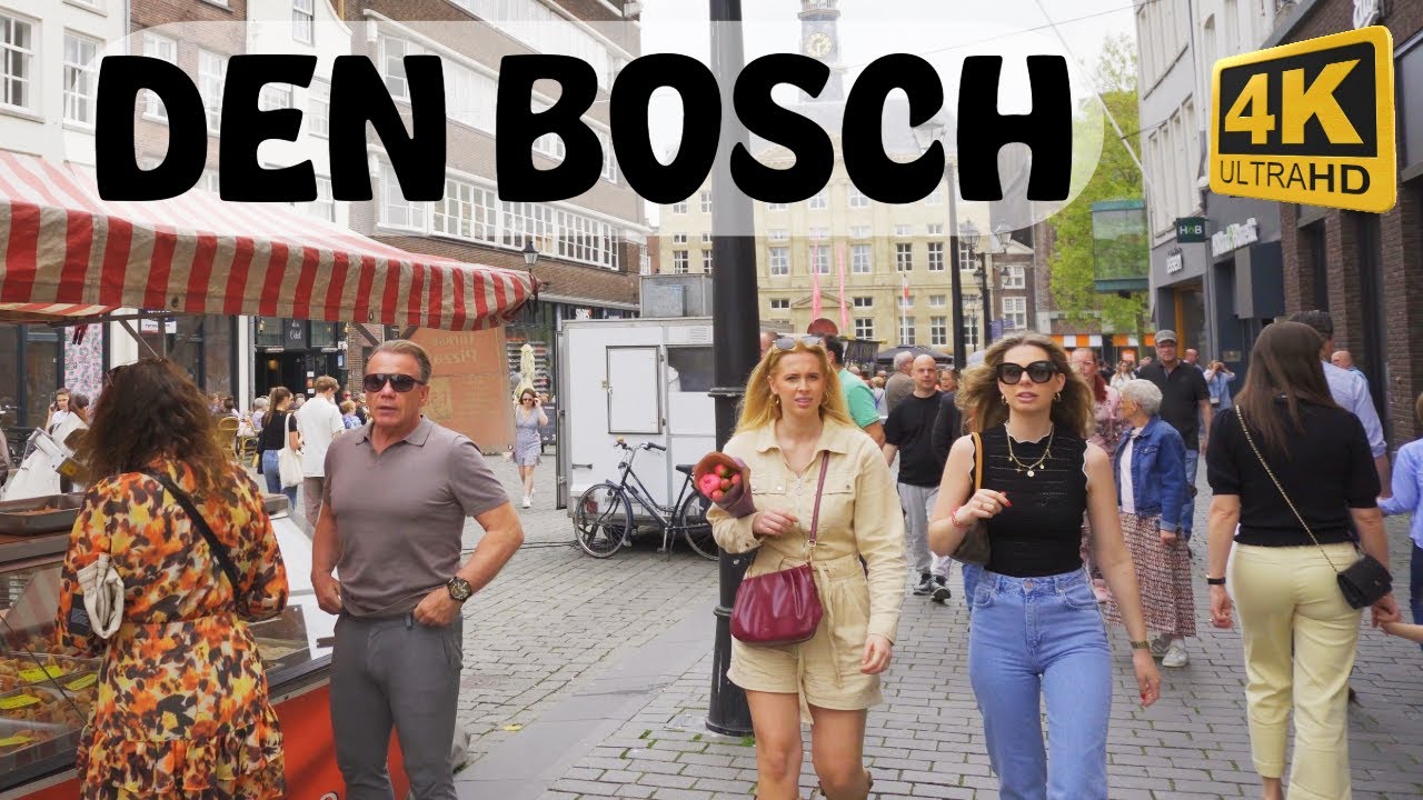 Discovering Den Bosch: 4K HDR Walking Tour of City Center