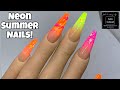 Neon Summer Acrylic Nails | Nail Sugar | Nailchemy