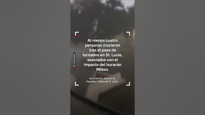 Tornado arrasa oficina del Sheriff en St  Lucie horas antes de la llegada del huracán Milton