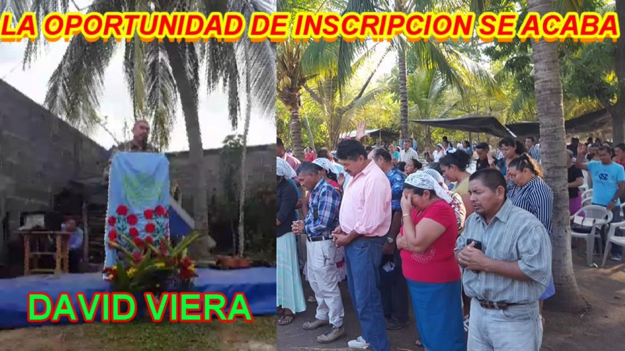 DAVID VIERA: LA OPORTUNIDAD DE INSCRIPCION SE ACABA!! Palabra Poderosa.