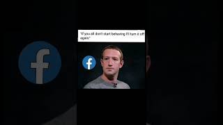 Mark Zuckerberg turned off facebook 😂  #facebook #markzuckerbergquotes #shorts facebook not working