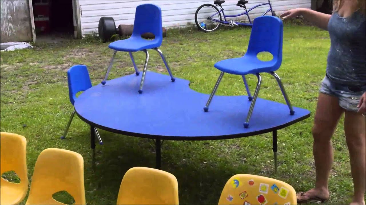 Craigslist School Table Desks And Chairs Youtube