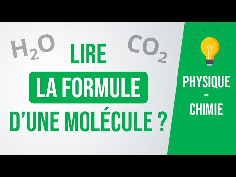 Comprendre la FORMULE chimique d&rsquo;une MOLÉCULE 💡 Méthode | Physique-Chimie (collège)