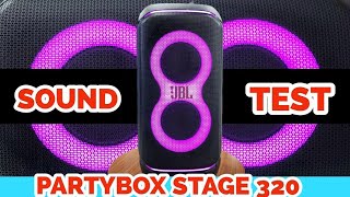 jbl partybox stage 320 soundcheck