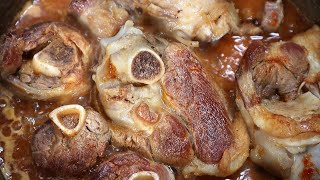 The Best Cooking Roasted Lamb Shank | Traditional Recipe | ASMR Cooking Sounds