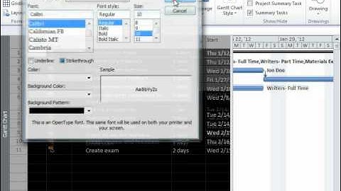 Project 2010 Tutorial Formatting Gantt Charts Microsoft Training Lesson 7.1