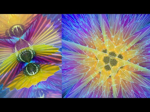 Disco Dandelion & Chameleon Hour-Glass Teleidoscopes by Marc Tickle -- Gadgetify