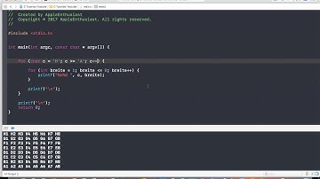 C Programmieren in Xcode - So funktionieren verschachtelte for-Schleifen