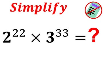 Can you simplify without a Calculator? | (Exponents) | #math #maths