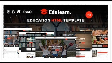 Edulearn Education - Education HTML Template | Themeforest Templates