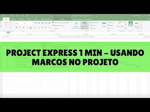 USANDO MARCOS NO PROJETO - Microsoft Project Professional 2016