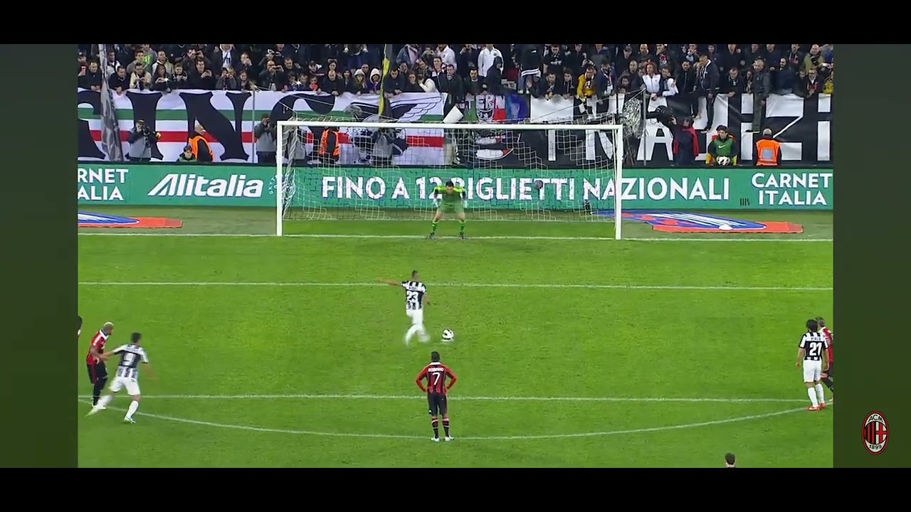 El Penal Perfecto.Arturo Vidal  Selección de chile. Juventus Vs AC. Milan  perfect penalty